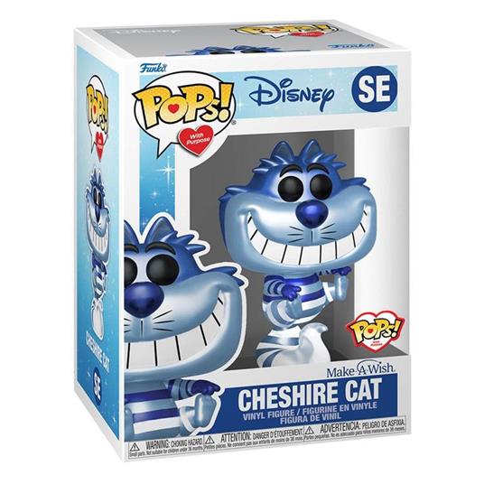 Lafeltrinelli Disney Make a Wish 2022 POP Disney Vinyl Figure Cheshire Cat (Metallic) 9 cm Italy