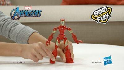 Lafeltrinelli Avengers. Iron Man Bend and Flex (Action Figure Flessibile 15cm) Soddisfazione Garantita