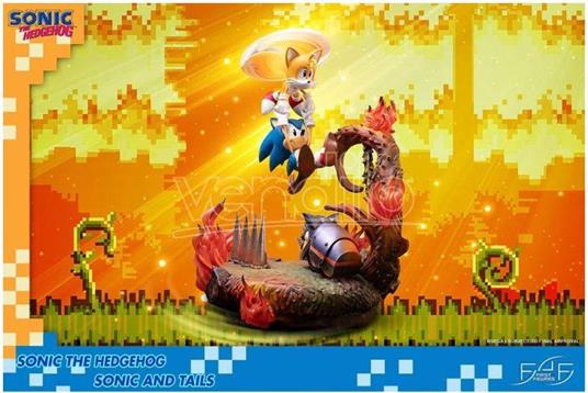 Lafeltrinelli First4figures Sonic The Hedgehog Sonic E Tails St Statua Presa
