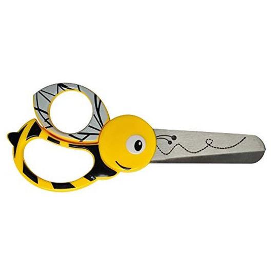 Lafeltrinelli Fiskars Forbici per bambini a forma di ape A partire da 4 anni Lunghezza: 13 cm Per destrorsi e mancini Lama in acciaio inossidabile/Impugnature in plastica Giallo 1003747