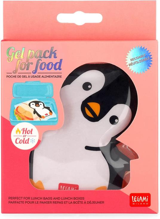 Lafeltrinelli Gel Pack For Food Hot & Cold Gel Pack - Penguin Nuovi prodotti