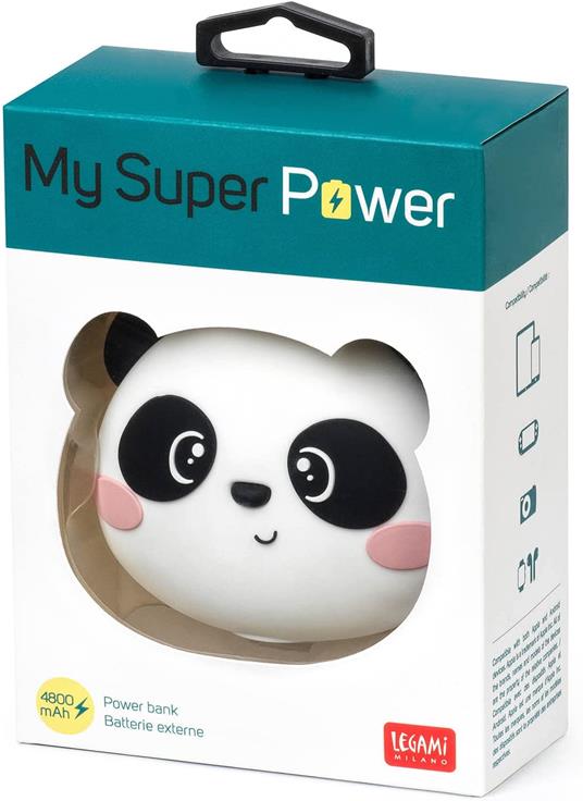 Lafeltrinelli Caricabatteria portatile 4800 Mah - Power Bank - Panda Offerta speciale della fabbrica