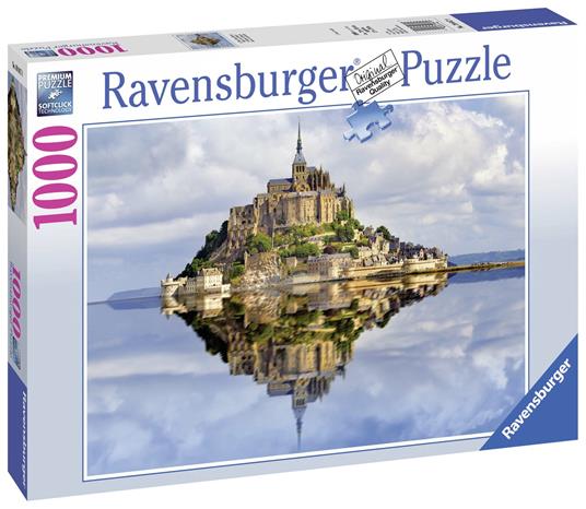 Lafeltrinelli Le Mont-Saint-Michel Puzzle 1000 pezzi Ravensburger (19647) Vendita Calda