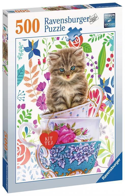 Lafeltrinelli Ravensburger - Puzzle Gattino in Tazza 500 Pezzi Puzzle Adulti