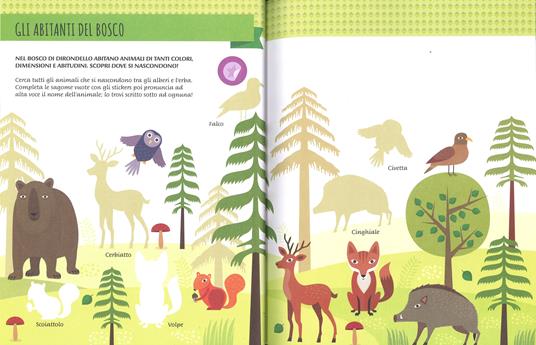 Lafeltrinelli Il mio primo libro degli animali del bosco. 3-4 anni. Montessori: un mondo di conquiste. Con adesivi. Ediz. a colori 50% di sconto per tempo limitato