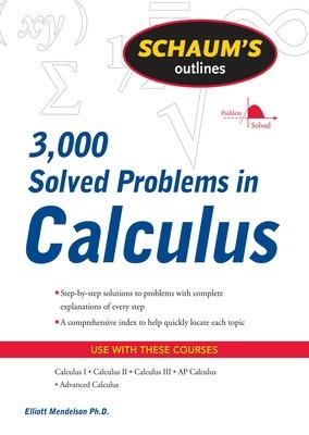 Lafeltrinelli Schaum's 3 000 Solved Problems in Calculus Vendita Economica